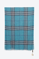Burberry Wool & Silk Check Scarf
