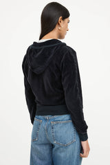 Burberry Velour Logo Hoodie