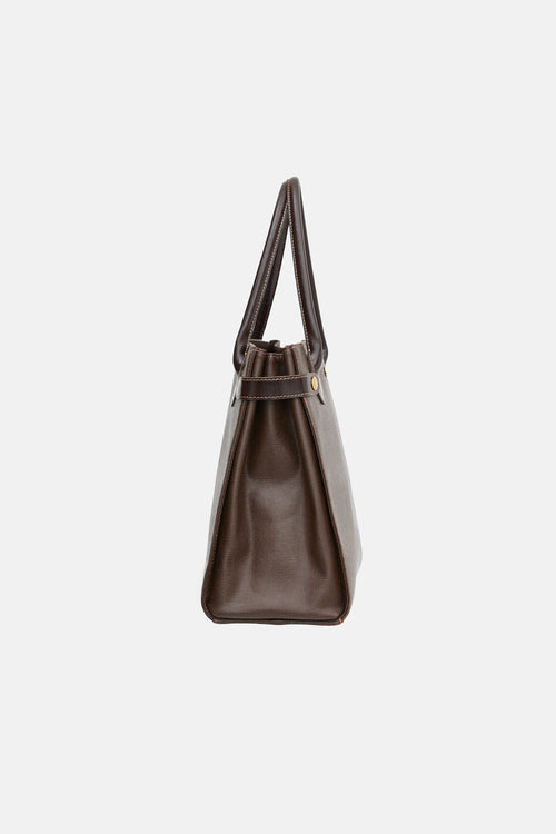 Burberry Vintage Leather Tote Bag
