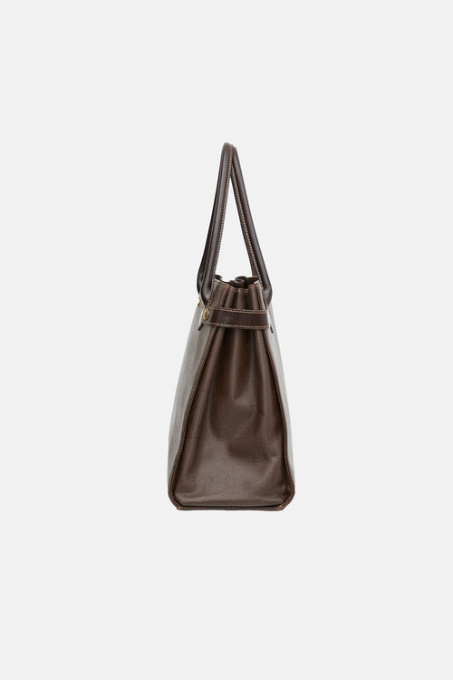 Burberry Vintage Leather Tote Bag