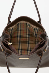 Burberry Vintage Leather Tote Bag