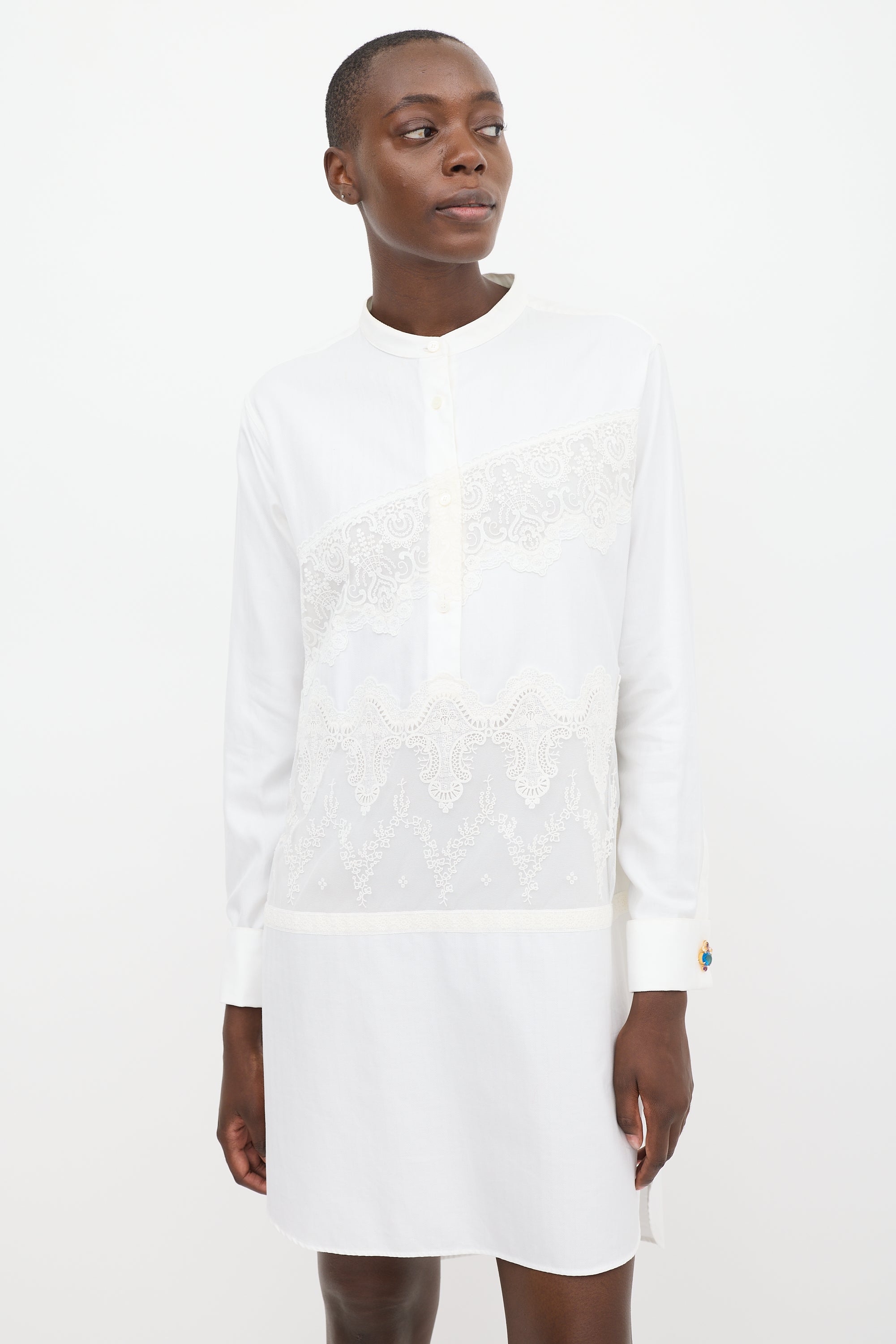 burberry white shirt dress Burberry Short Sleeve Shirt Dress