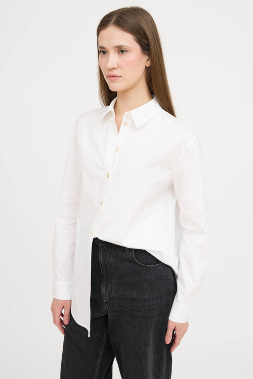 Burberry TB Embroidered Button Up Shirt