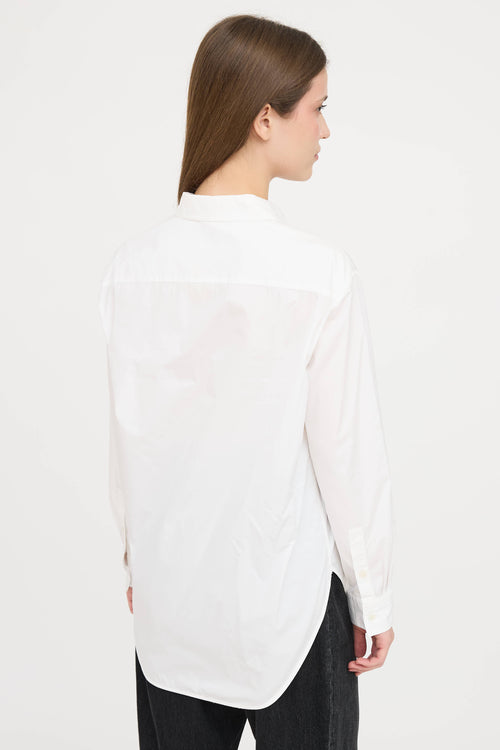 Burberry TB Embroidered Button Up Shirt