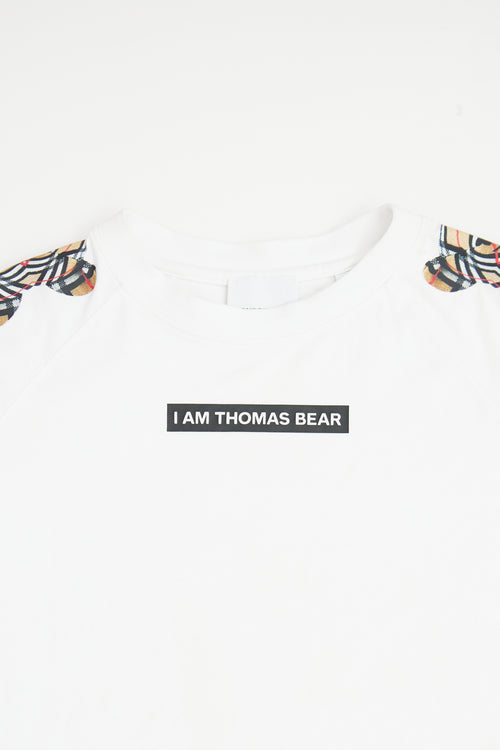Burberry White Thomas Bear T-shirt