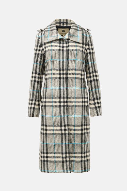 Burberry Wool Check Coat