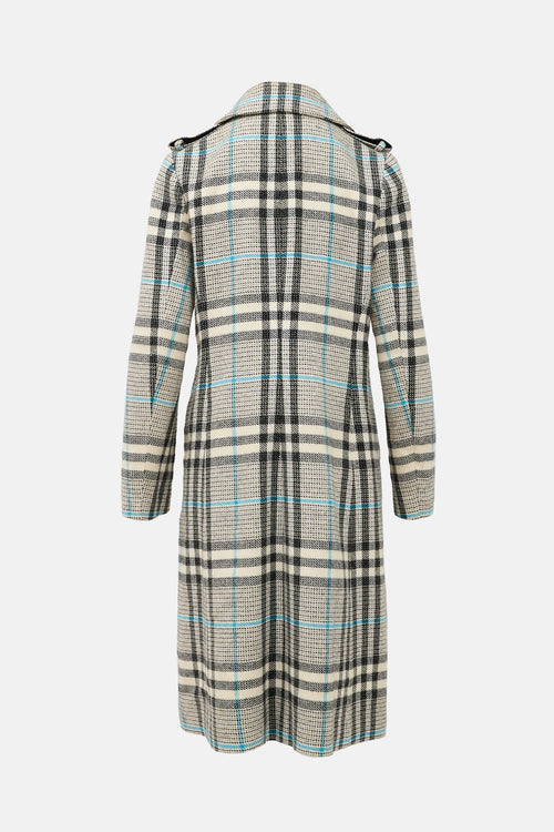 Burberry Wool Check Coat