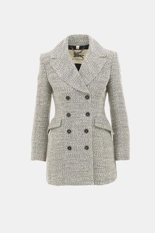 Burberry Wool Double Breasted Coat