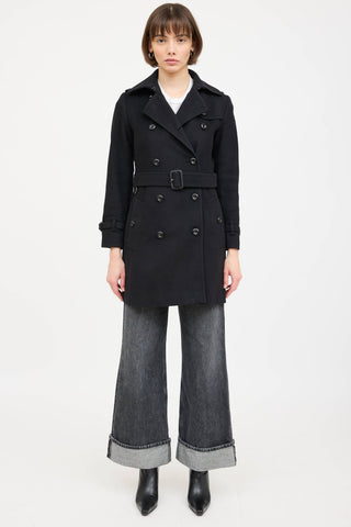 Burberry Wool Double Breasted Pea Coat