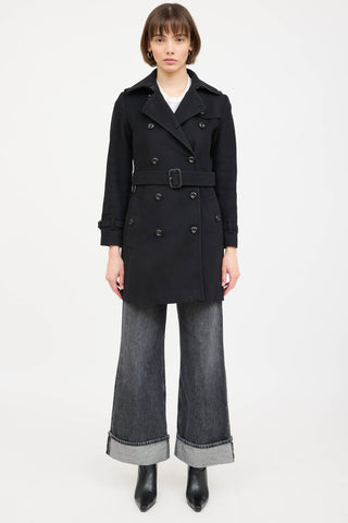 Burberry Wool Double Breasted Pea Coat