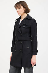 Burberry Wool Double Breasted Pea Coat