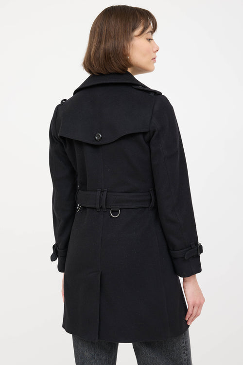Burberry Wool Double Breasted Pea Coat