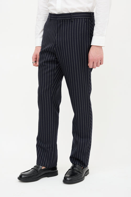 Burberry Wool Pinstripe Trouser