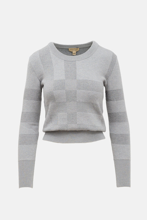 Burberry Wool Check Sweater