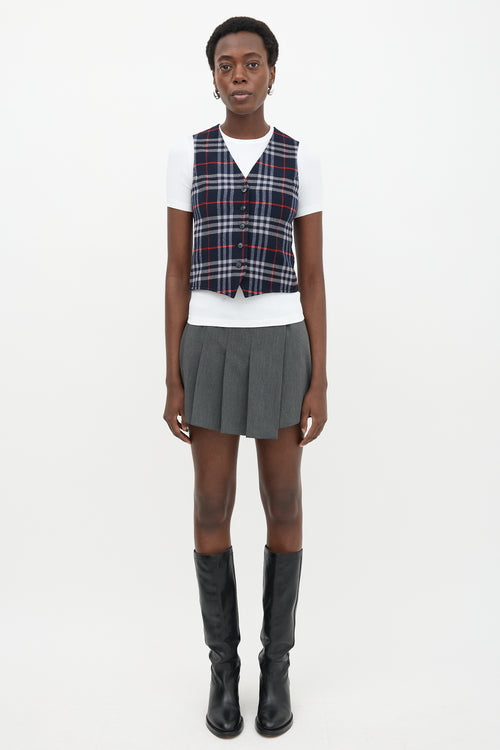 Burberry Wool Check Vest