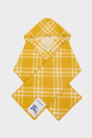 Burberry Wool Check Hooded Scarf
