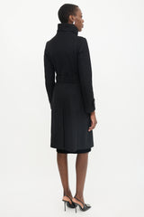 Burberry Wool Concealed Button Coat