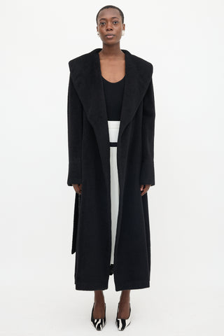 Burberry Wool Shawl Belted Coat