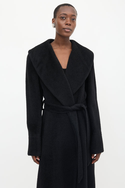 Burberry Wool Shawl Belted Coat