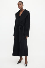 Burberry Wool Shawl Belted Coat