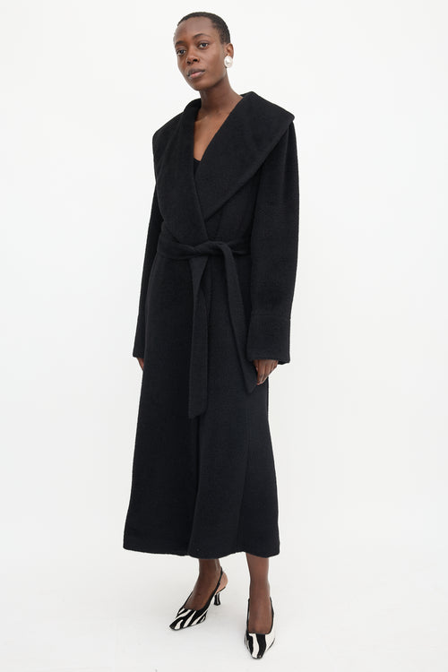Burberry Wool Shawl Belted Coat