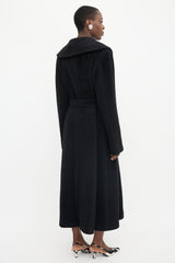 Burberry Wool Shawl Belted Coat