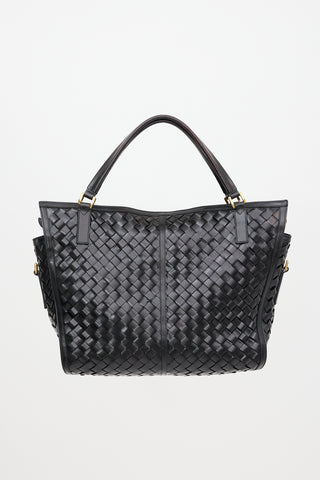 Burberry Woven Leather Tote Bag