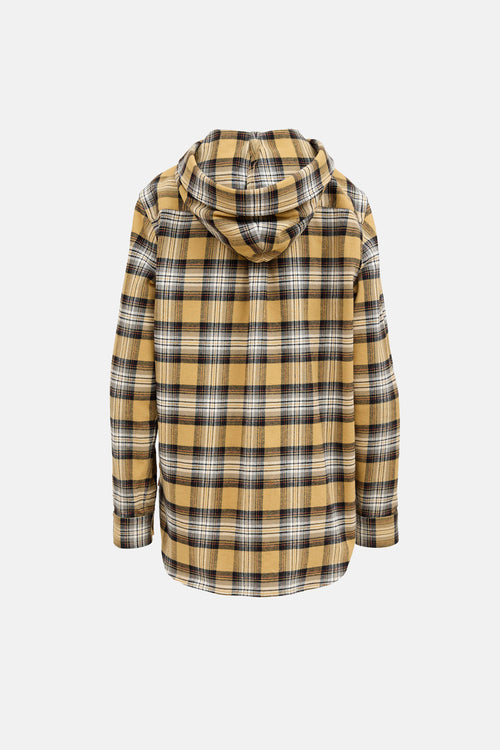 BurberryHooded Plaid Logo Shirt