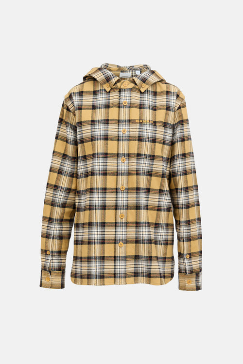 BurberryHooded Plaid Logo Shirt
