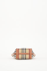 Burberry Brown Vintage Check Mini London Tote Bag