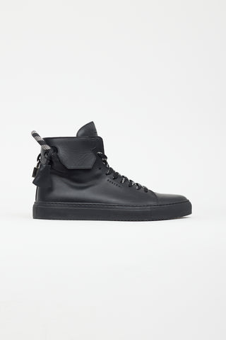 Buscemi Black Leather Corda Sneaker