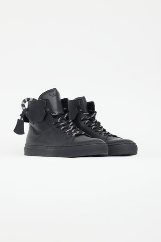 Buscemi Black Leather Corda Sneaker