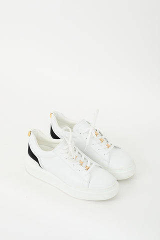 Buscemi White Leather Ninna Lock Sneaker