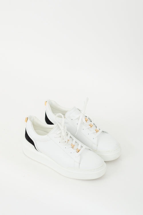 Buscemi White Leather Ninna Lock Sneaker