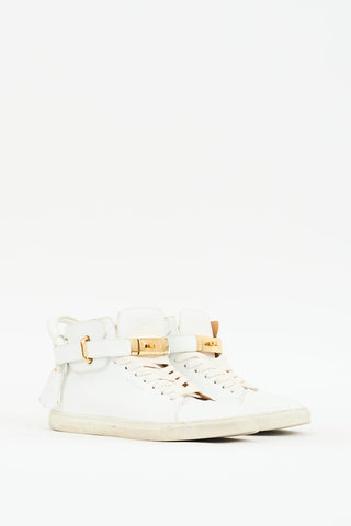 Buscemi White Leather 100MM Sneaker