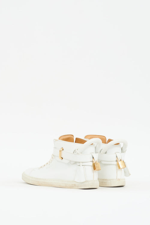 Buscemi White Leather 100MM Sneaker