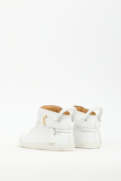 Buscemi White Leather 100MM Sneaker