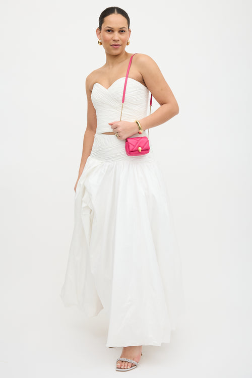 Bvlgari Leather Serpenti Cabochon Micro Bag