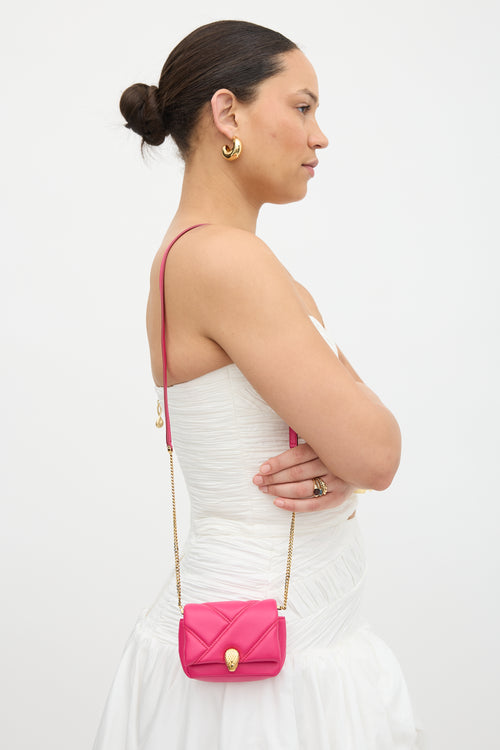 Bvlgari Leather Serpenti Cabochon Micro Bag