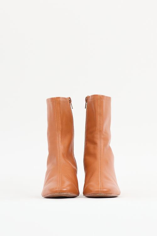 By Far Brown Leather Sofia Boot