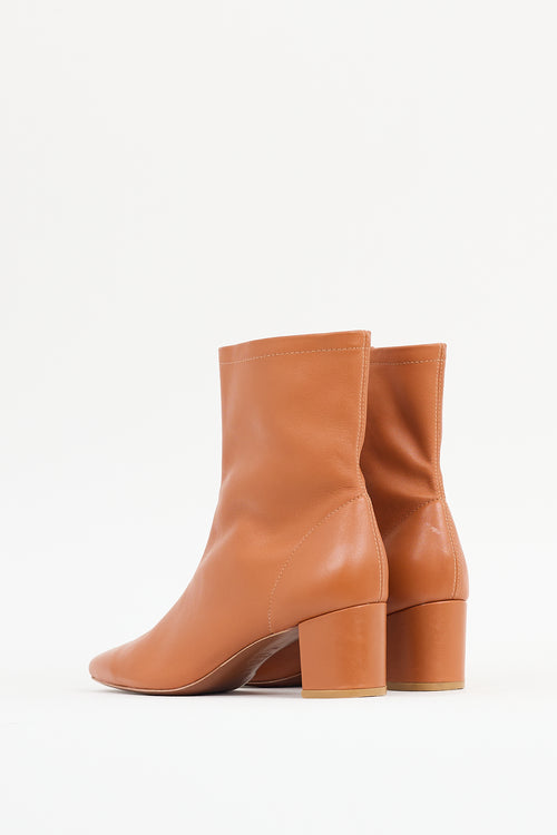 By Far Brown Leather Sofia Boot