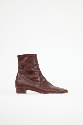 By Far Embossed Leather Este Boot