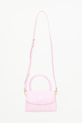 By Far Embossed Leather Mini Bag