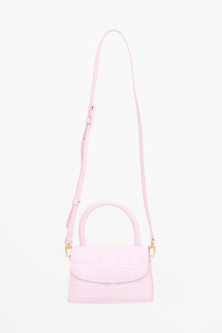 By Far Embossed Leather Mini Bag