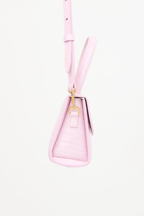 By Far Embossed Leather Mini Bag