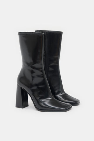 By Far Patent Linda Boot
