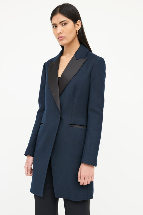 By Malene Birger Long Peak Lapel Blazer