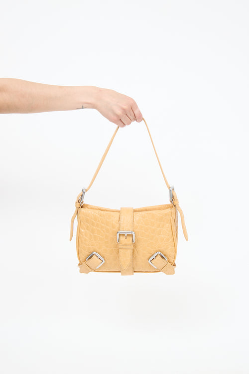 By Far Leather Murphy Foldover Bag