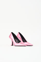 By Far Metallic Leather Viva Pump