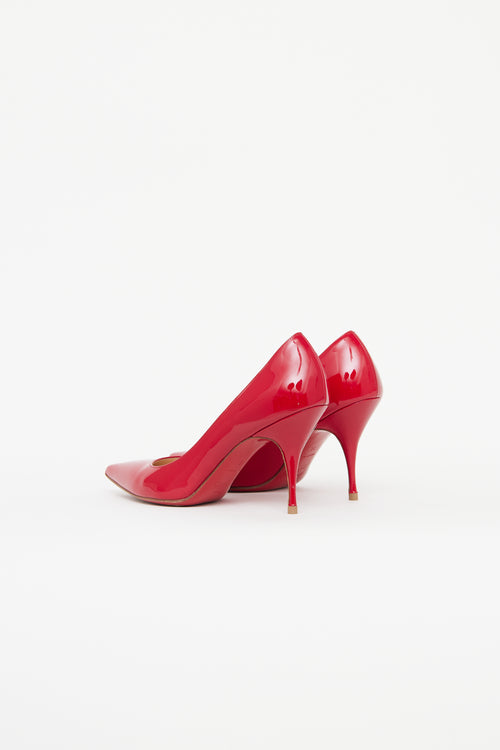 Christian Louboutin Red Patent Simple Pump